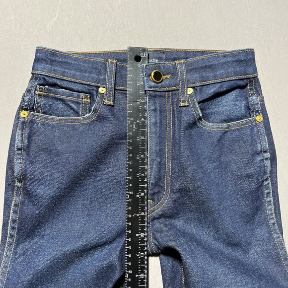 Khaite‎ Vanessa Premium Denim High Waist Slim Jeans 24 - Picture 11 of 14